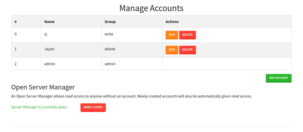 Accounts System